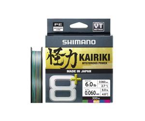 Trecciato Lenza Kairiki 8+ - 300m 0.06mm 5.4kg Multicolor Shimano
