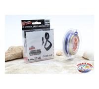 Trecciato X8 braid SUFIX da 300 m - Multicolor - Made in Taiwan F.61