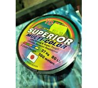 TRECCIATO YO ZURI SUPERIOR MULTICOLR 80LB 300mt TRAINA DI FONDO DRIFTING TONNI