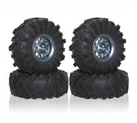 TReCVd Set da 2,2 Pollici di Pneumatici per la Ruota in Metallo in Metallo 4pcs 138 mm Compatibile con Veicoli Crawler RC 1/10 Come Wraith(Titanium)