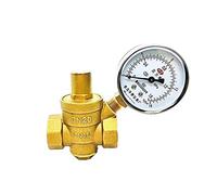 TREDSWQCV 1/2 litro; 3/4 quot; 1 cita; 2 valvole riduttore di pressione acqua ottone, regolatore DN15/DN20/DN25/DN32, valvola di scarico regolabile, manometro, Ud(Valve Without Gauge, 1,25 pollici)