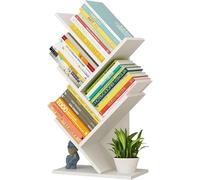 Tree Bookshelf - Scaffale autoportante a 4 ripiani, scaffale portaoggetti multiuso per libri, riviste e CD, capacità di carico 8 kg