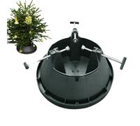 Tree Bottom Base | Supporto per albero di Natale per alberi veri e artificiali | Presentazione albero artificiale con funzione di stoccaggio 'acqua e 3 viti regolabili | Per decorazioni natalizie
