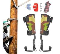 Tree Climbing Gear - Safety Harness Kit, Tree Climbing Gear Set with Reinforced Non-Slip Spikes, Fall Arrest System | Safety Harness Rigging Tools for Pole Work, Arborist Jobs, Roofing, Construction