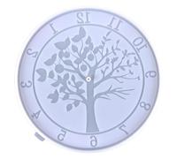 Tree Clock Wall Mold - Artistic Silicone Form, Detailed Nature Theme Template, Multi Purpose Casting Device, Durable Design Tool | DIY Home Decoration, Resin Craft Development, Modern Space