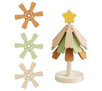Tree Coasters,Set di sottobicchieri per albero di Natale - Estetico pieghevole in silicone tappetino protettivo resistente al calore per tavolo da pranzo cucina ciotole tazze bevande
