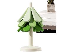 Tree Coasters - Tree Shape Silicone Coasters | Trivets for Hot Pots and Pans | Tree Shaped Table Mat Anti-scalding Pad Heating for Hot Dishes with 3 Trivets and 1 Stand for Table Protection
