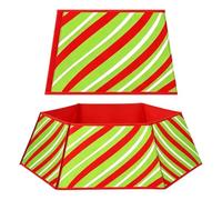 Tree Collar Christmas - Foldable Striped Holiday Party Decoration