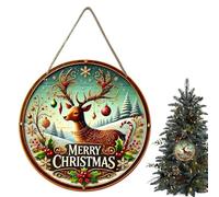 Tree Decorations - Christmas Sign Wood | Christmas Wooden Door Sign | Outdoor Wall Window Decor Wood Sign Garden Wall Art For Front Door | Wooden Christmas Tree Decorations - Door Hanger Decor