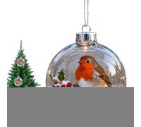Tree Decorations, Clear Crystal Bird Pendants, Charms, Light Reflecting Device, Holiday Party Accessory, Hanging Display Item, Elegant Transparent Finish For Home Shop Window