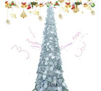 Tree Di Natale All'aperto - Degazioni 'ale Di Nambinio Pieding 150 Cm | Ornamento Di Design Del Fiocchi Di Neve Realistico Per Casa Per Le Vacanze In Per Interni