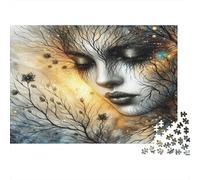 Tree Face Dream Puzzles 1000 Pezzi Carta Riciclata Tree Art Puzzle per Bambini Regalo Divertente E Attività for Home Grande Regalo for Child‘s Birthday 52x38cm/1000pcs