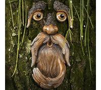 Tree Faces Decor Outdoor Tree Face Bird Feeder, Old Man TreeFace Garden Hugger Decoration, Face Decor Wild Bird Feeder Outdoor Fun Old Man TreeHugger, Unique Birds Feeders for Outdoor and Indoor