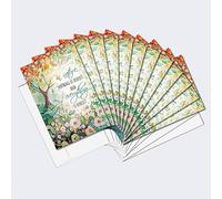 Tree-Free Greetings Confezione da 12 biglietti per tutte le occasioni, ecologici, realizzati negli Stati Uniti, 100% carta riciclata, 10,2 x 15,2 cm, natura imperfetta (FS61519)