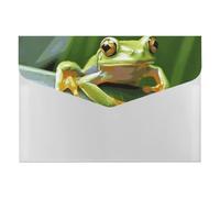 Tree Frog - Cartella portadocumenti per bambini, resistente, con 6 scomparti, per schedario, ufficio, curriculum