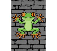 Tree Frog Journal - Brick Wall Cover: Part of the Lizard Collection - Themed for Kids, Teens & Adults - with Lined Pages