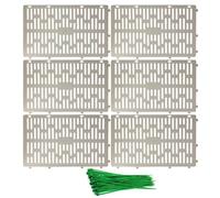 Tree Guard - 6 protezioni per tronco di piante - Manicotto protettivo per corteccia di albero impilabile per proteggere la corteccia dell'albero con 50 fascette con cerniera