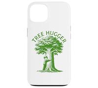 Tree Hugger Kid Hugging a Tree Earth Day Custodia per iPhone 13