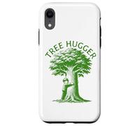 Tree Hugger Kid Hugging a Tree Earth Day Custodia per iPhone XR