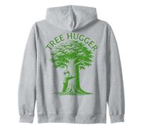 Tree Hugger Kid Hugging a Tree Earth Day Felpa con Cappuccio