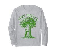 Tree Hugger Kid Hugging a Tree Earth Day Maglia a Manica