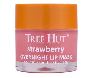 Tree Hut Maschera per labbra Strawberry Overnight, lasciare agire durante la notte e svegliarsi con labbra morbide idratate, migliorare la tua routine di cura di sé, 1,7 ml.