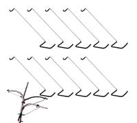 Tree Limb Spreader, Fruit Branch Puller, 14.2in Bending Tool, Protective Sleeve Support, Perfect for Straightening Branches Compost Maintenance, and Garden Planting, 10 Pack