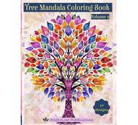 Tree Mandala Coloring Book - Volume 2: Zentangle book for kids and adults