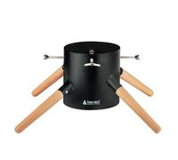 Tree Nest Base per Albero di Natale Supporto Albero di Natale Piede con Serbatoio d'Acqua - Family Christmas Tree Stand per Alberi Fino a 3 Metri, Tronco da 5 a 13 cm Nero