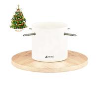 Tree Nest Base per Albero di Natale Supporto Albero di Natale Piede con Serbatoio d'Acqua - Moonlight Christmas Tree Stand per Alberi Fino a 2 Metri, Tronco da 3 a 9 cm Bianco