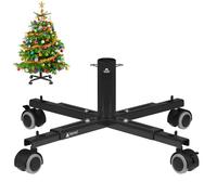 Tree Nest Base per Albero Natale Supporto Albero di Natale Piedistallo Finto Albero di Natale con Ruote Piede Albero di Natale per 250 cm Artificiale Albero di Natale Nero - Movable