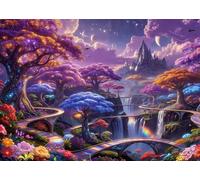 Tree of Life 200 Piece Jigsaw Puzzles for Adults, Colourful, Challenging & Brainteasing Adult puzzles 200 Pieces Flowers, Fun jigsaws for The Whole Family 14x10 inch