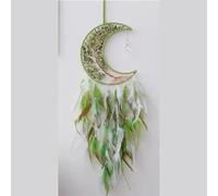 Tree Of Life Chakra Gem Stones Healing Crystals Hanging Ornament Heart Wind Chimes Agate Slice Quartz Suncatcher Home Wall(Green)