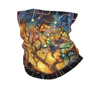 Tree of Life Cosmic Galaxy Sacred Geometry Uomo Donna Sciarpa al Collo Elegante Ghetta da Collo Unisex Sciarpa A Mezza Faccia per Campeggio Adulto Escursionismo