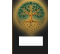 Tree of Life - Golden Roots Elegant Grid Notebook: 80-page 6×9 in squared journal (5 mm grid) for notes, reflections, creativity
