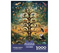 Tree of Life Jigsaw Puzzle Impossibili 1000Pcs Decorazione Per La Casa. Giochi Rilassamento E Intelligence Per Adulti E Ragazzi Da 14 Anni 38x26cm/1000pcs