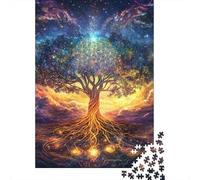 Tree of Life Jigsaw Puzzle Impossible 1000 Pezzi Decorazione Per La Casa. Rilassamento E Intelligence Per Adulti E Ragazzi Da 14 Anni 1000pcs (75x50cm)
