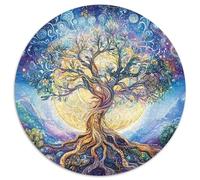 Tree of Life Jigsaw Puzzle Impossible 1000Pcs Decorazione Per La Casa. Rilassamento E Intelligence Per Adulti E Ragazzi Da 14 Anni 1000pcs (67.5x67.5cm)