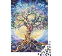Tree of Life Jigsaw Puzzle Impossible 1000Pcs Decorazione Per La Casa. Rilassamento E Intelligence Per Adulti E Ragazzi Da 14 Anni 1000pcs (75x50cm)
