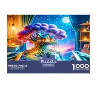 Tree of Life Puzzle 1000 Pièces Pour Adultes Et Enfants À Partir De 12 Ans Jeu De Patience Et De Réflexion Divertissement Créatif Cadeau Classiques Décoration De La Maison 38x26cm/1000pcs