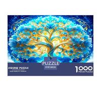 Tree of Life Puzzle 1000 Pièces Pour Adultes Et Enfants À Partir De 12 Ans Jeu De Patience Et De Réflexion De Qualité Supérieure Décoration De La Maison 38x26cm/1000pcs