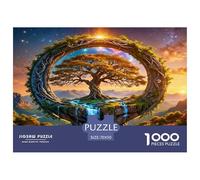 Tree of Life Puzzle 1000 Pièces Pour Adultes Et Enfants À Partir De 12 Ans Jeux De Défi Jouets Éducatifs Divertissement Créatif Cadeau Classiques - Activité Familiale Parfaite 70x50cm/1000pcs