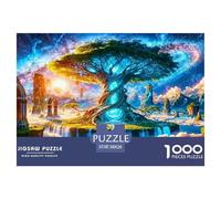 Tree of Life Puzzle 1000 Pièces Pour Adultes Et Enfants Dès 14 Ans Jeu De Patience Et De Réflexion De Qualité Supérieure Décoration De La Maison 38x26cm/1000pcs