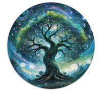 Tree of Life Puzzle Rotondo 1000 Pezzi Puzzle Plant Puzzle Bambini Giocattolo Puzzle Antistress Per Amici Di Famiglia Rotonda 1000pcs (67.5x67.5cm)