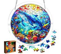 Tree of Life Suncatcher Window Hanging, puzzle fai da te con effetto luce prism arcobaleno, decorazione in vetro stained Glass for Garden Home Office, Vibrant Unique Birthday Easter Christmas