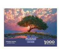 Tree on An Island 1000 Pezzi Cartoncino Premium Puzzle Lonely Tree Sfida Unica Gioco Creativo Puzzle Per Adulti E Bambini 52x38cm/1000pcs