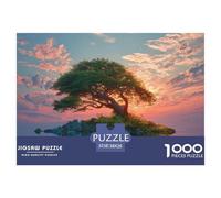 Tree on An Island 1000 Pezzi Cartone Robusto Puzzle Lonely Tree Antistress Gioco Creativo Puzzle Per Bambini 38x26cm/1000pcs