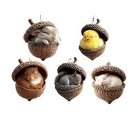 Tree Ornaments For Christmas,Flat 2D Festive Pendant Decoration - Elegant Handcrafted Animal Christmas Ornament - For Indoor Outdoor Window Shelf Table Living Room Holiday Home Wall