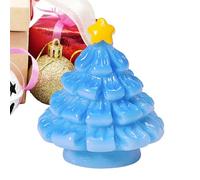 Tree Ornaments - Mini Resin Christmas Trees, Creative Little Tree Ornament Set |Resin Mini Christmas Trees For Bedroom, Living Room, Mantel, Shelf, Tiered Tray, Party Decoration, Tabletop Holiday