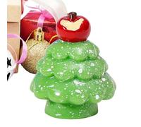 Tree Ornaments - Mini Resin Christmas Trees, Creative Little Tree Ornament Set |Resin Mini Christmas Trees For Bedroom, Living Room, Mantel, Shelf, Tiered Tray, Party Decoration, Tabletop Holiday